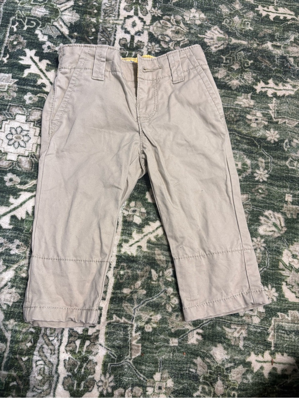 GAP Kids Khaki Straight-Leg Pants - Light Beige